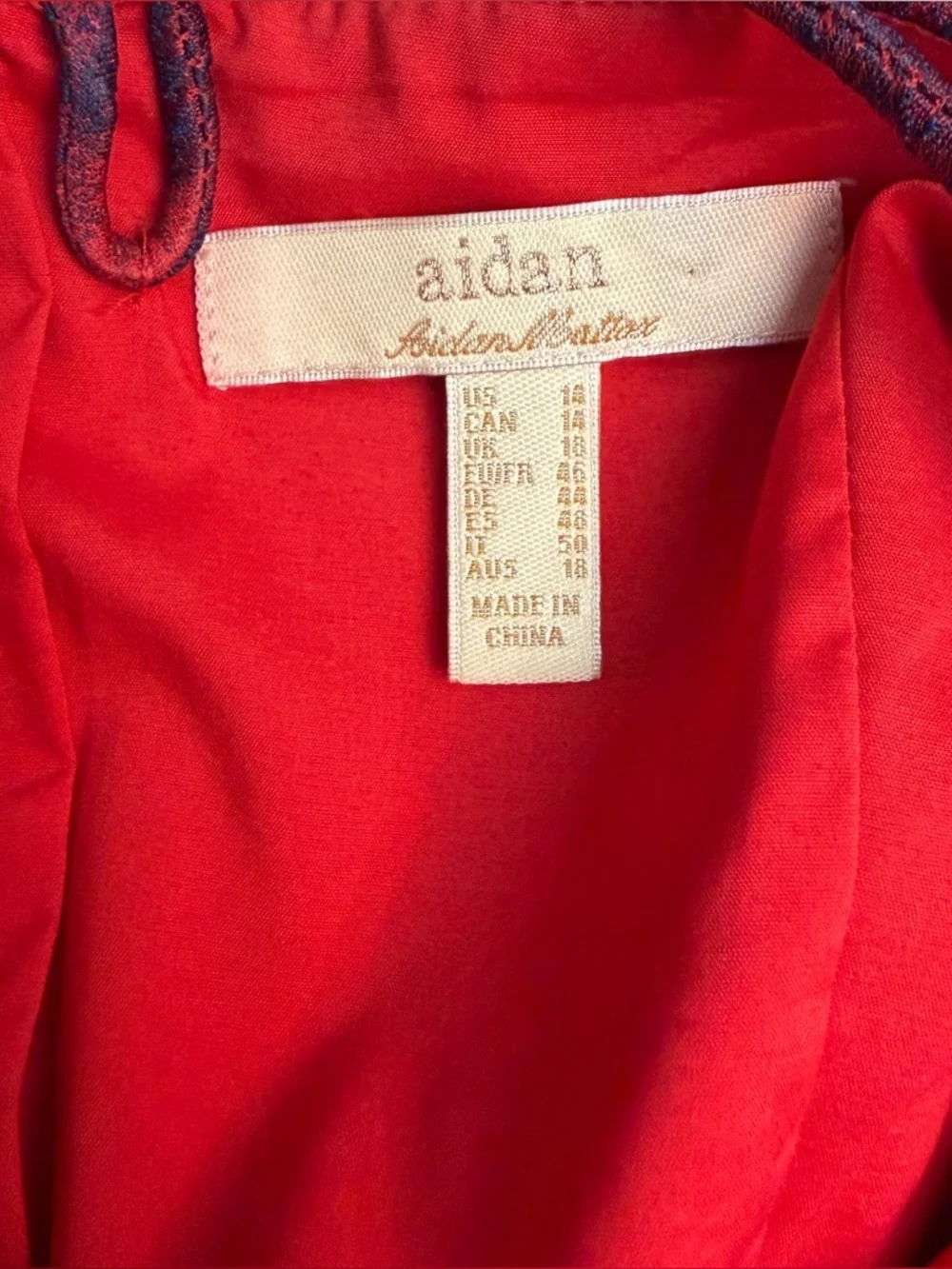 Aidan Mattox Spaghetti Strap Jacquard Mini Cocktail Dress, Size 14